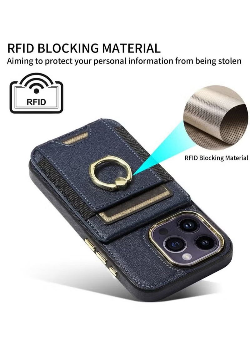 X-level - iPhone 15 Pro Max/iPhone 15 Ultra Case Wallet With Credit Card Cover With Flip Premium Leather Phone Ring Stand Holder Kickstand Heavy Duty Protective Cover Accessories Protection - Image 1