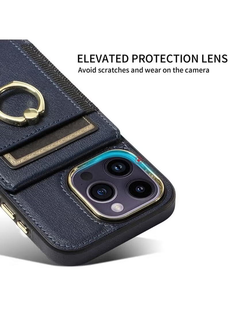 X-level - iPhone 15 Pro Max/iPhone 15 Ultra Case Wallet With Credit Card Cover With Flip Premium Leather Phone Ring Stand Holder Kickstand Heavy Duty Protective Cover Accessories Protection - Image 1