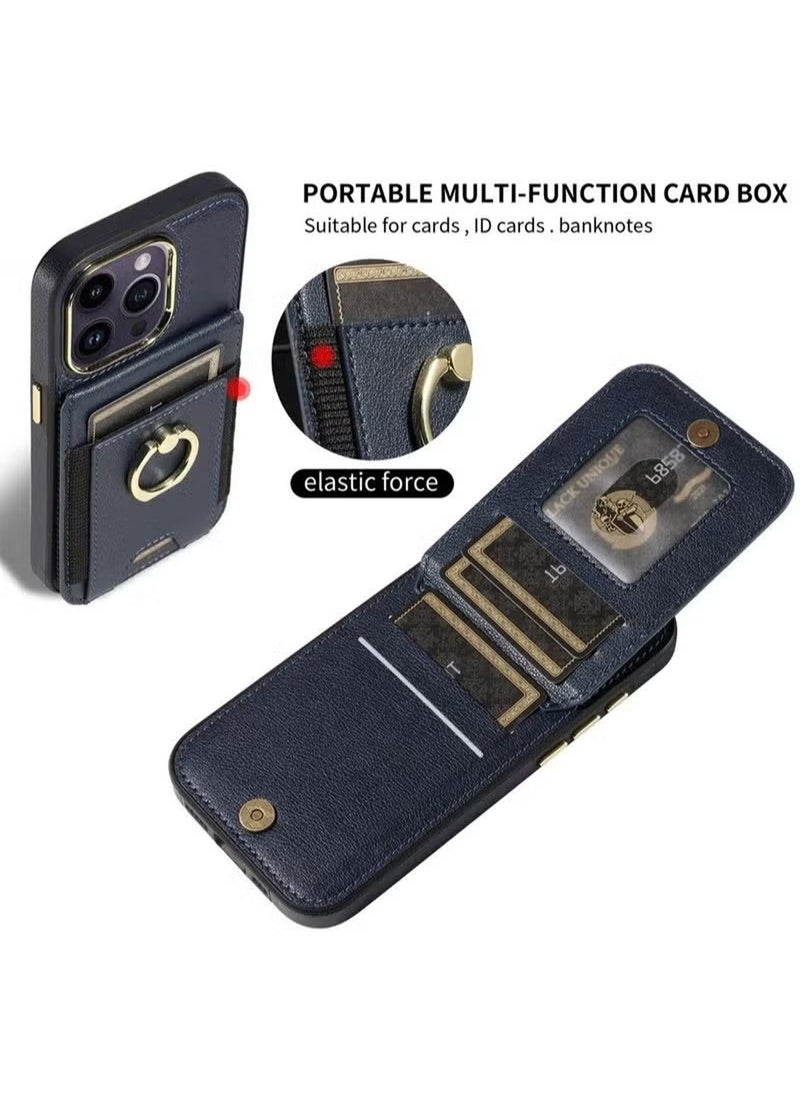 X-level - iPhone 15 Pro Max/iPhone 15 Ultra Case Wallet With Credit Card Cover With Flip Premium Leather Phone Ring Stand Holder Kickstand Heavy Duty Protective Cover Accessories Protection - Image 1
