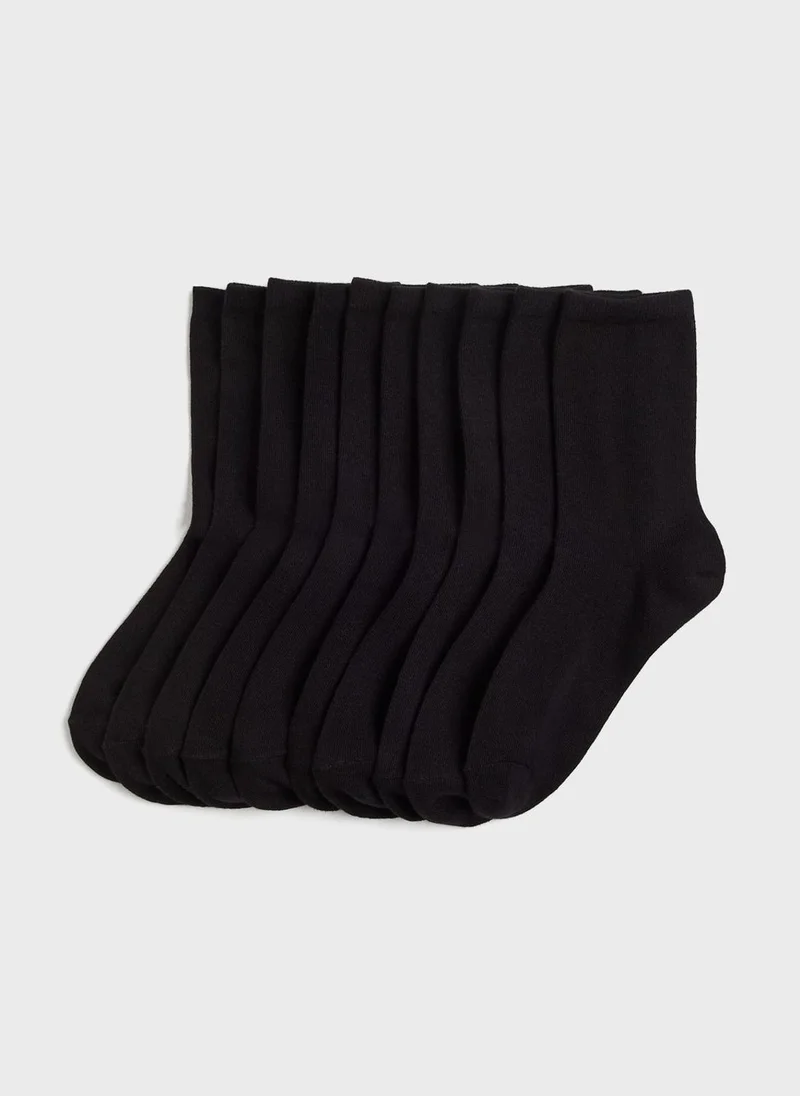 H&M 10 Pack Crew Socks