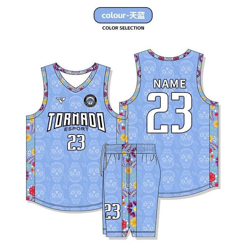 New American Basketball Uniform Set For Men And Women, Adult Village Ba Game Training Uniform, Vest, Basketball Team Quick-Drying Jersey - Image 4