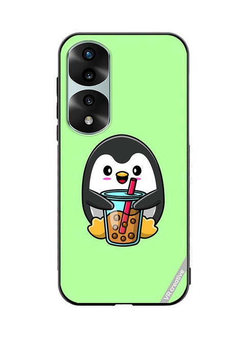 Protective Case Cover For Honor 70 Pro Penguine Cola Design Multicolour