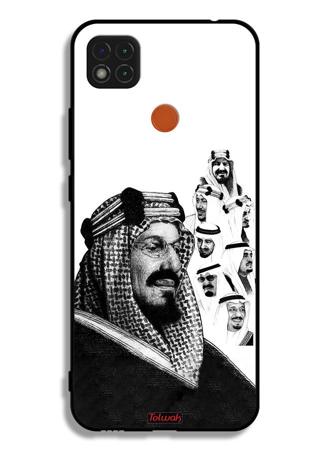 Tolwak Xiaomi Redmi 9C Protective Case Cover Kings Of Saudi Arabia BW Poster Art - Image 2