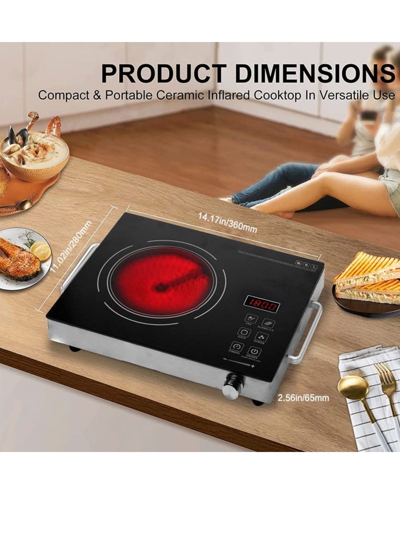 3500W Single Infrared Ceramic Hot Plate for Cooking, with Adjustable Temperature & Stay Cool Handles, Suitable for Office/Home/Camp Use, Compatible for All Cookwares - pzsku/Z04912E4A1FBEE46E3ED0Z/45/_/1732867001/c736a925-72d4-4372-9626-f195912e781b