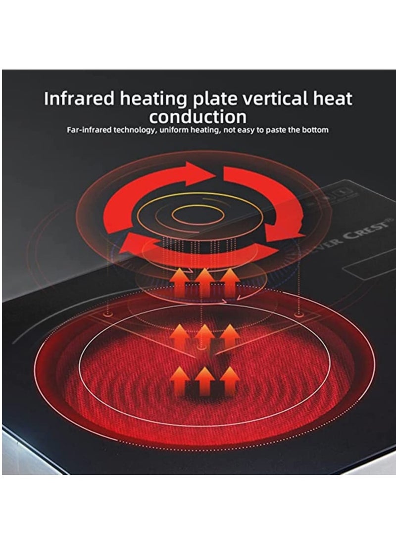 3500W Single Infrared Ceramic Hot Plate for Cooking, with Adjustable Temperature & Stay Cool Handles, Suitable for Office/Home/Camp Use, Compatible for All Cookwares - pzsku/Z04912E4A1FBEE46E3ED0Z/45/_/1732867010/45bcd7a5-bbb9-4d2d-9e0d-b6b7b9e7d463