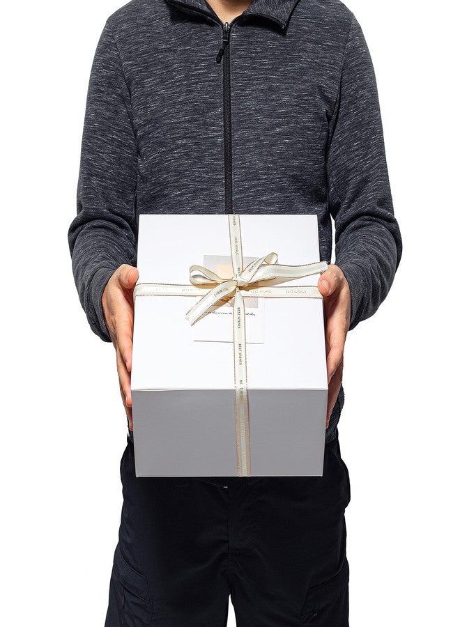 Mcfleet Gift Boxes with Lids 10x10x5 Inches 10 Pack Bridesmaid Proposal White Cardboard Gift Box for Presents, Christmas, Wedding, Graduation, Holiday, Birthday Craft Present Packaging - Image 4