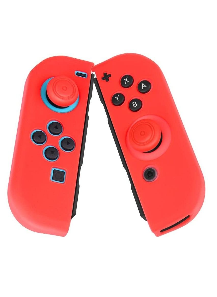 NX NS Switch Anti-Slip Soft Silicone Cover Case Skins for Nintendo Joy-Con Controller Red