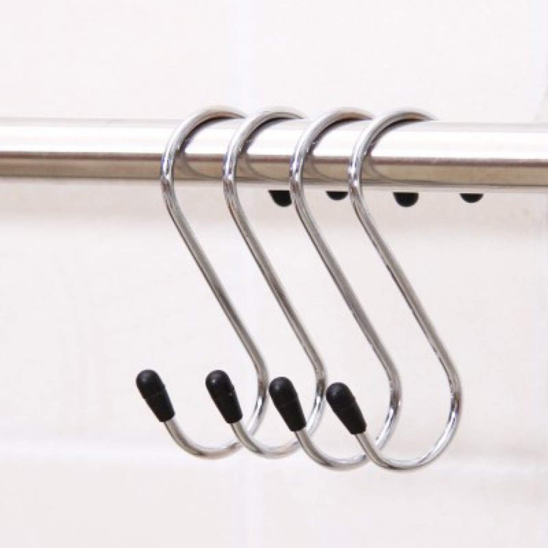 pepplo Heavy Duty S Hooks Stainless Steel S Shaped Hooks for Hanging Kitchenware Pan Pots Utensils Closet Clothes Bags Towels Plants Kitchen Hooks Hanger 3 inch20PCS - Image 1