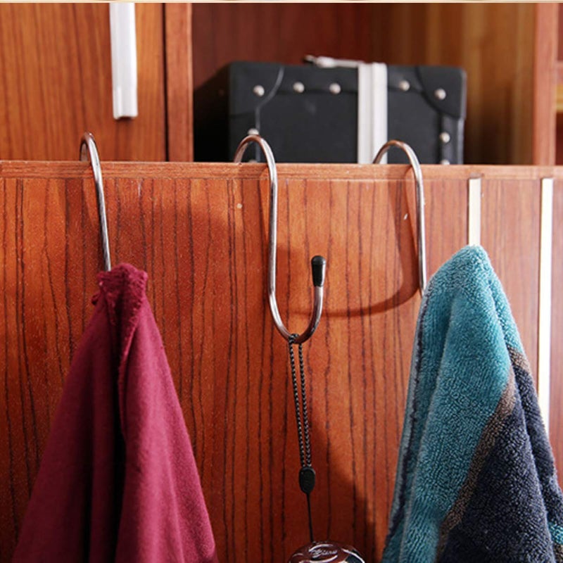 pepplo Heavy Duty S Hooks Stainless Steel S Shaped Hooks for Hanging Kitchenware Pan Pots Utensils Closet Clothes Bags Towels Plants Kitchen Hooks Hanger 3 inch20PCS - Image 5