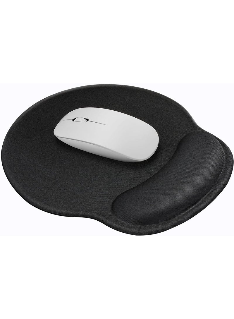 الوسادة الماوس إيرغونومية ، مع دعم راحة المعصم مريحة وتبريد هلام وقماش ليكرا ، قاعدة PU غير المنزلقة لتخفيف الألم من الكتابة السهلة ، ومتينة وقابلة للغسيل لسهولة التنظيف - Image 1