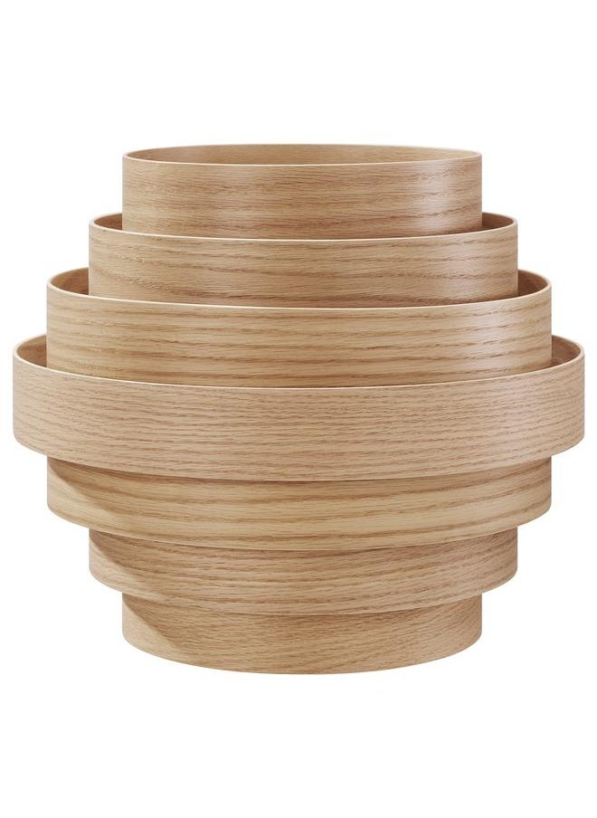 Zaboon Pendant lamp shade, white stained oak veneer, 40 cm  - Image 1