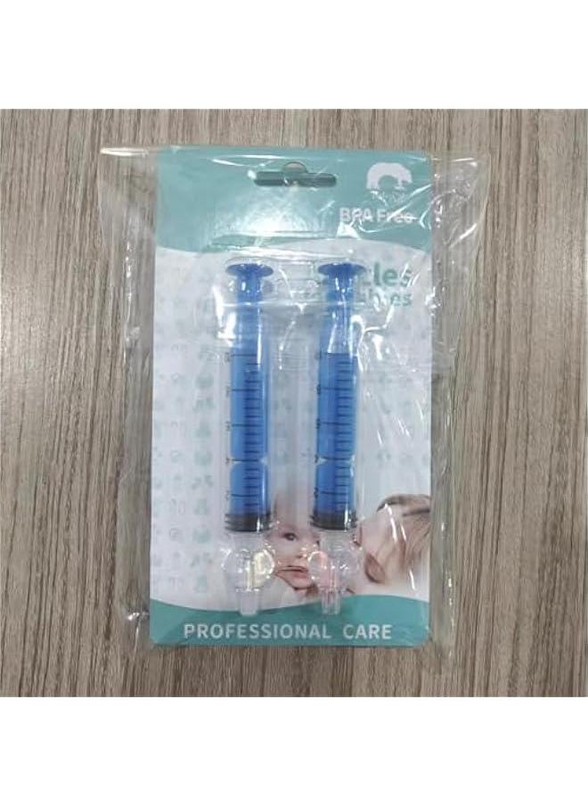 Generic Nasal Syringes for Baby ( Blue ) - 4PCS - Safe Silicon Baby Nasal Aspirator Qucik Syringe Nose Cleaner Rinsing Tool for Baby/Infant/Kid  - Image 2