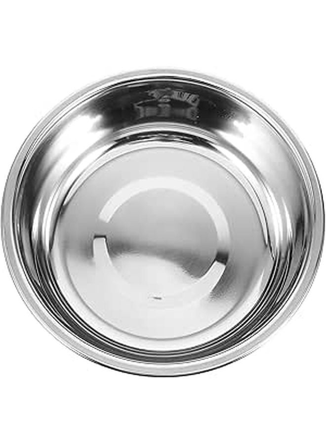 Stainless Steel Non Slip Dog Bowl Medium Size Brick Red Spill Resistant Pet Feeder - Image 1