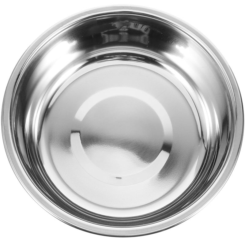 Stainless Steel Non Slip Dog Bowl Medium Size Brick Red Spill Resistant Pet Feeder - Image 2