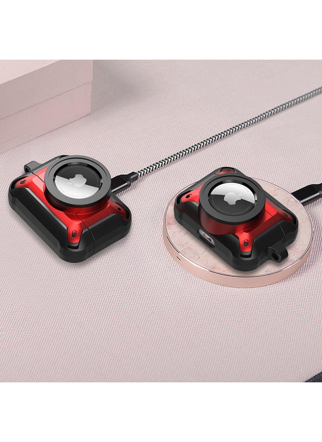 Generic - For Apple Headset Airpods Pro/3rd Generation Protective Case Airpods + Airtag Protective Case Integrated-Color:Red-Applicable Model:Airpods Pro - Image 1