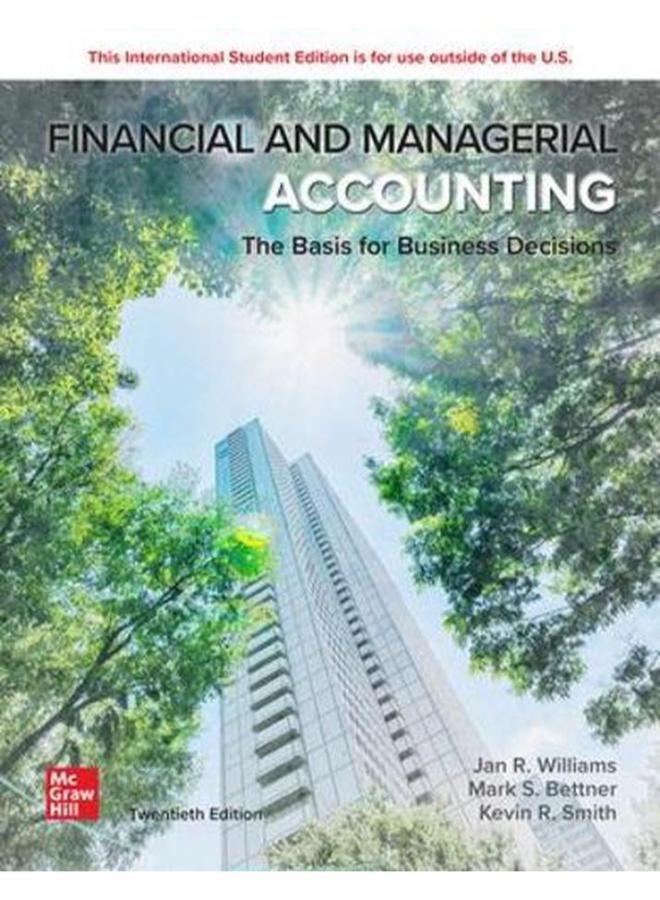 FINANCIAL & MANAGERIAL ACCOUNTING 