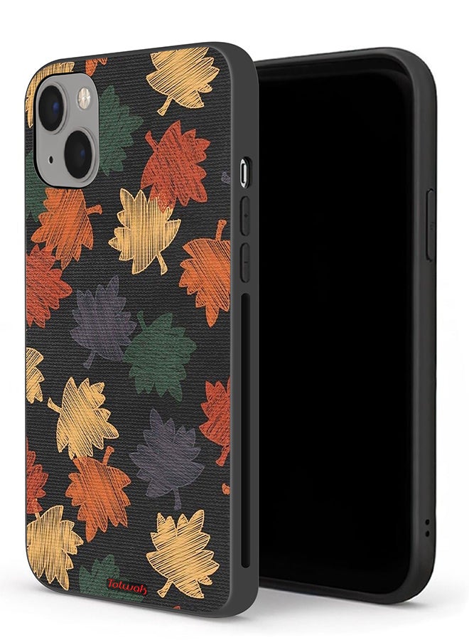 Tolwak Apple iPhone 13 Protective Case Autumn Leaves Art - Image 1