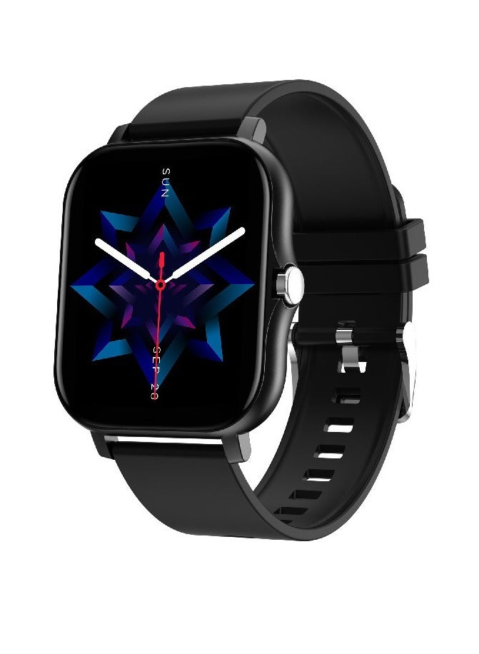 Smart Watch HD Full Touch Screen With Bluetooth Calling And Heart Rate Monitor Sport Digital, Smartwatch For Women Men Fitness Tracker Sleep Monitor Pedometer, Black - Image 1