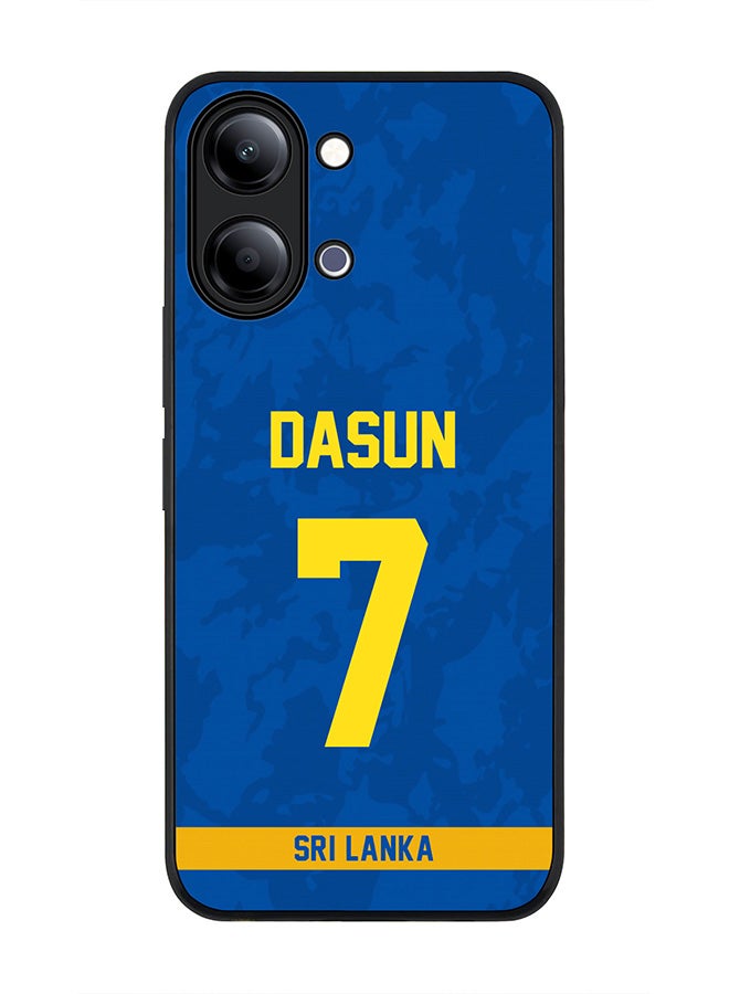 Stylizedd For vivo Y05 4G / Y6t 5G Case,Slim fit Camera Protection, Shockproof Thin Phone cover  - Sri lanka Dasun Shanaka, Jersey No 7 - Image 1