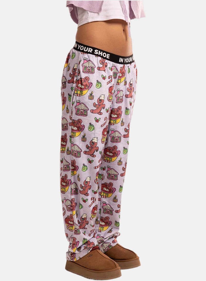 In Your Shoe Snowy Day Fluffy Pyjama Pants - Image 2
