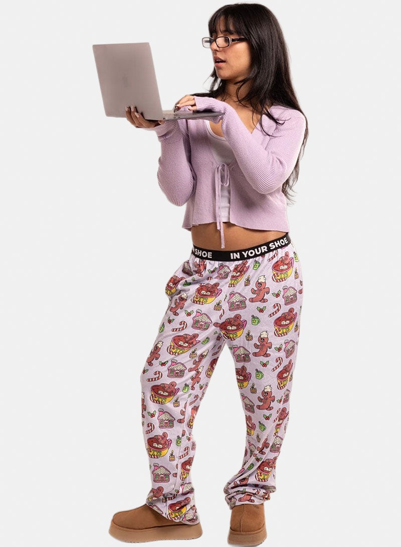 In Your Shoe Snowy Day Fluffy Pyjama Pants - Image 3