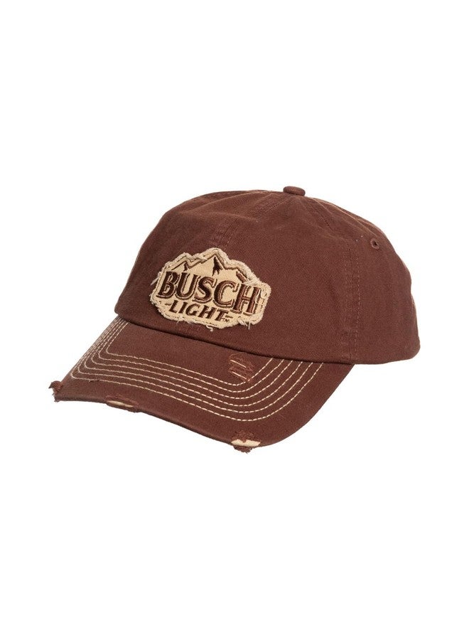 Calhoun Busch Light Distressed Vintage-Style Worn Cotton Baseball Hat - Image 1