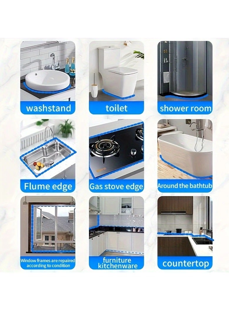 بامير معجون بلاستيكي فولاذي عالي الجودة للحوض، وغرفة الاستحمام، وحافة الحوض، والمرحاض، وحوض الاستحمام، والأرضية، والبلاط، والجدار، وخلفية التلفزيون للاستخدام في الورشة - Image 4