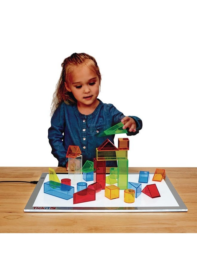 Excellerations STEM Translucent Light Blocks - Set of 100 in a Bin, STEM Toys for Boys and Girls, Kids Toys, Educational Toy, Classroom or Home School - Image 3