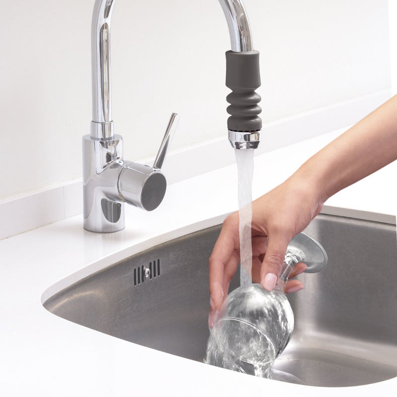 Rayen 0830.03 Directable Tab Water Filter, Splash Free, Adjustable, 5 Filters, 10.3x1.6x18cm, Grey (Made in Spain) - Image 4