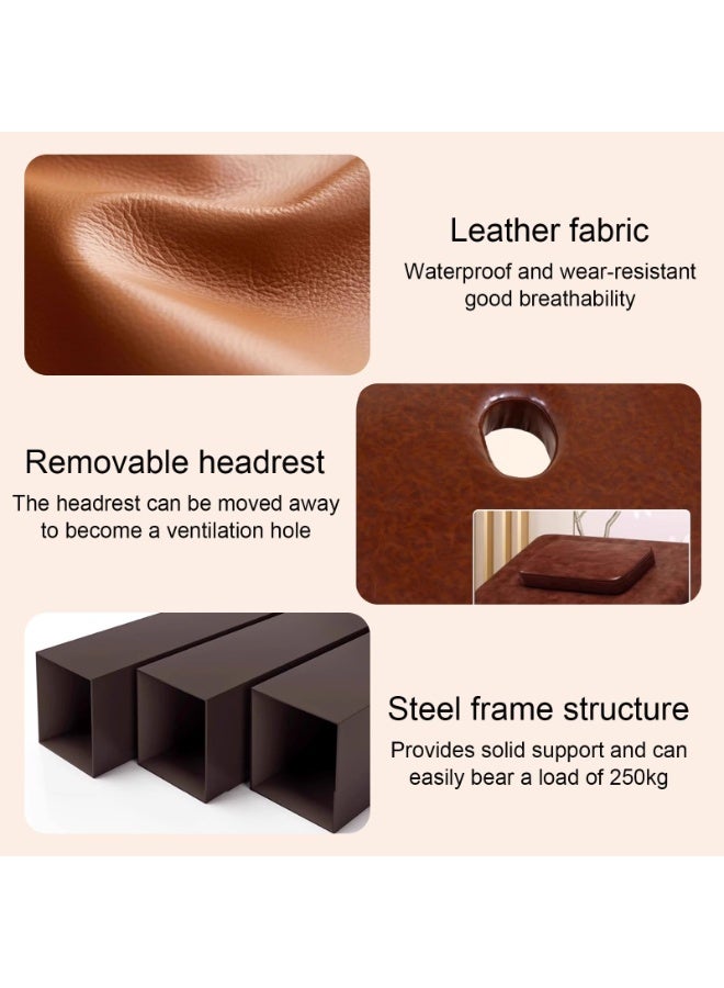 Professional Beauty Massage Bed, Comfortable Portable Multifunctional SPA Bed, Home Beauty Salon Physiotherapy Nursing Bed - Image 3