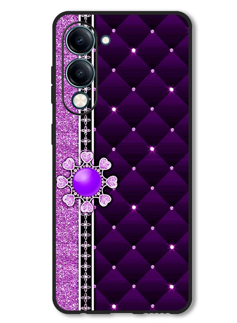 Theodor Case Compatible with Vivo Y29s Protection Shockproof Bumper Cover Purple Stappers - Image 1