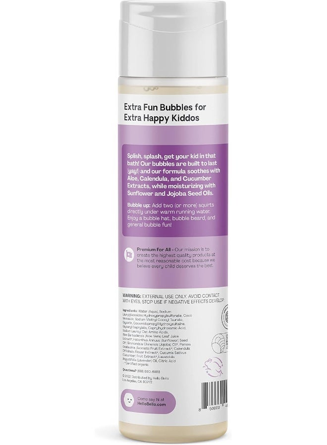 Hello Bello Bubble Bath, Gentle Hypoallergenic Formula for Babies and Kids, Vegan and Cruelty-Free, Soft Lavender Scented, 10 fl oz - Image 2