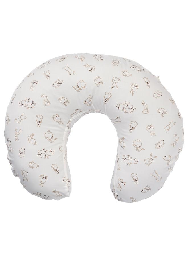 Zaboon Cover For Nursing Pillow, Rabbit Pattern/White, 60X50X18 Cm - Image 2