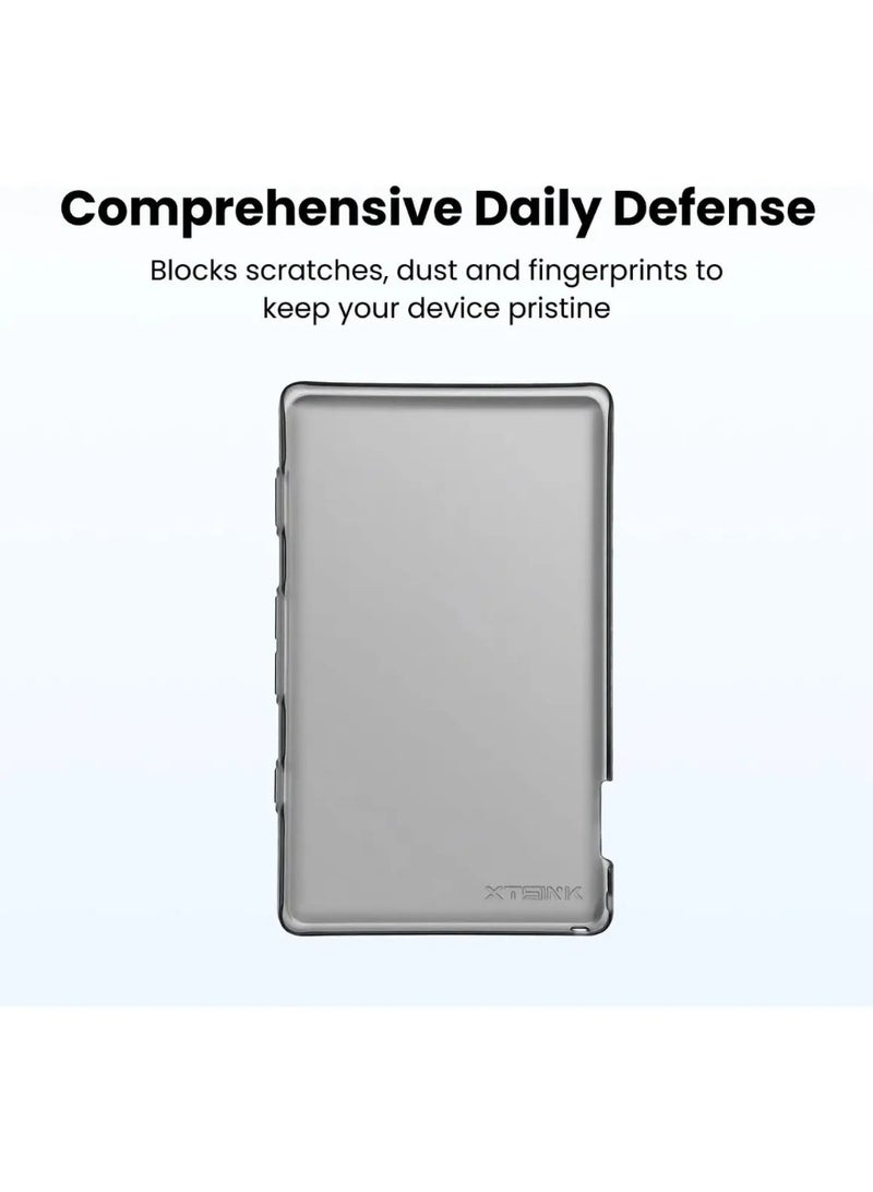 XTEINK for XTEINK X4 E-Book Reader Case, Transparent Clear Flexible Slim TPU with Reinforced Corner Shock Absorption Silicone Rubber Case Cover Compatible with XTEINK X4 4.3" eBook Reader (Clear) - Image 3