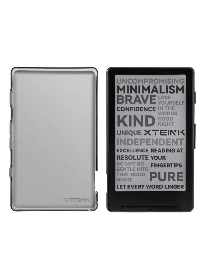XTEINK for XTEINK X4 E-Book Reader Case, Transparent Clear Flexible Slim TPU with Reinforced Corner Shock Absorption Silicone Rubber Case Cover Compatible with XTEINK X4 4.3" eBook Reader (Clear) - Image 1