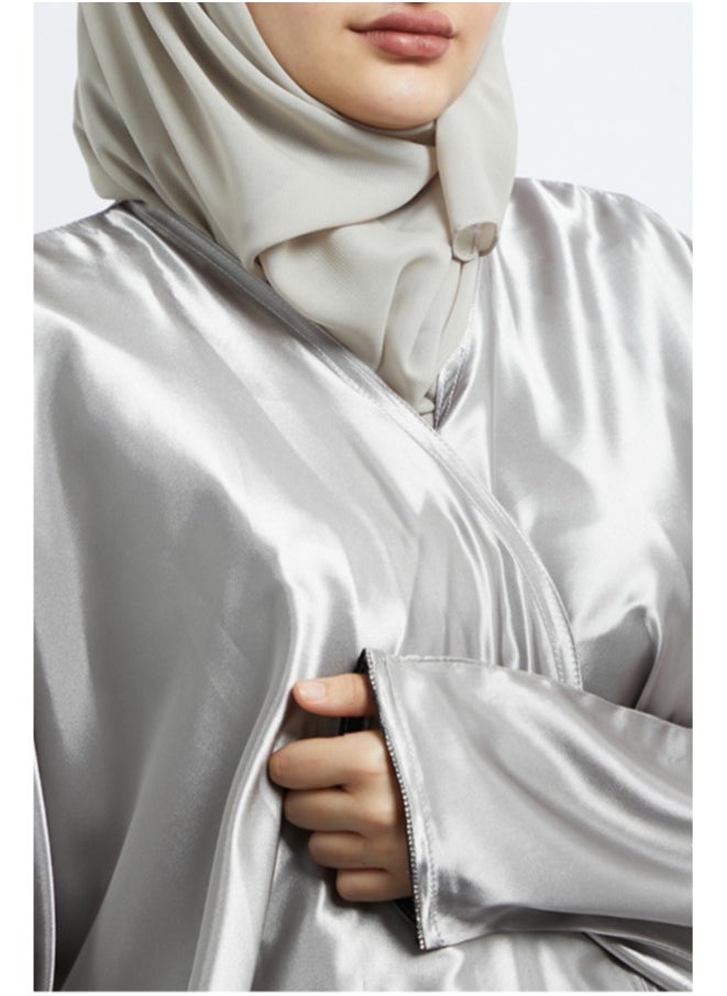 Evva Evva Luxury Saudi Abaya for Women – Elegant Open Front Modest Wear in Premium Fabric – Ideal for Ramadan, Eid, and Everyday Elegance  - Image 2