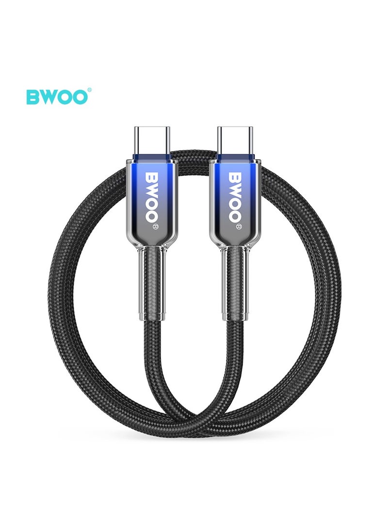 BWOO Type-C To Type-C Fast Charging Data Cable Black - Image 1