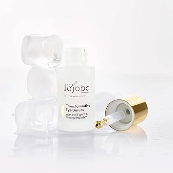 jojoba سيروم العين التحويلي من شركة الجوجوبا ينعم الخطوط الدقيقة ويقلل من أكياس العين والهالات السوداء مدعوم ببتيدات الجوجوبا الأسترالية وحمض الساليسيليك 15 مل - Image 2