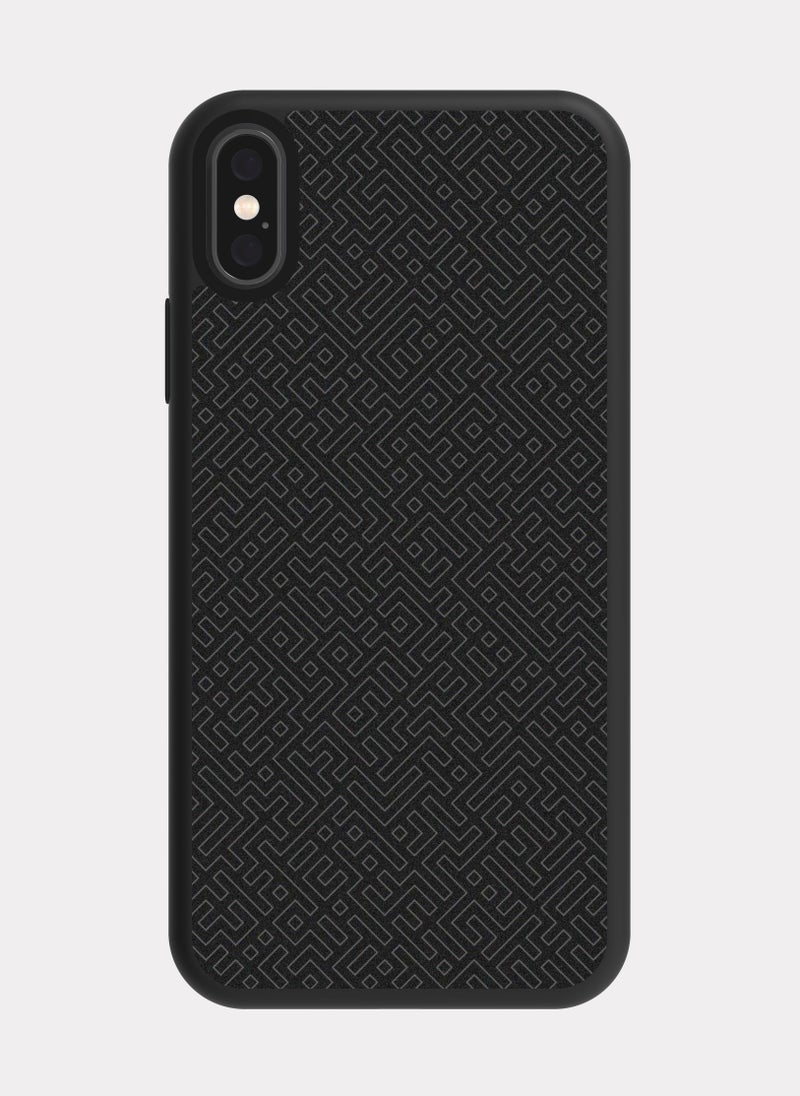 PXLAAT iPhone X case cover Black Pattern - Image 1