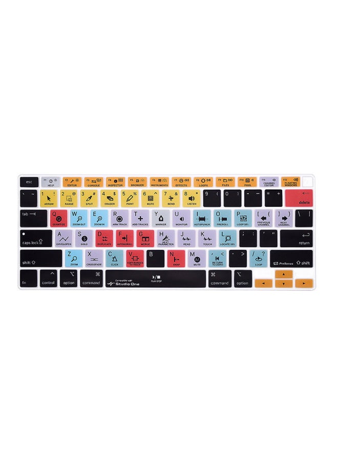 For Macbook Apple Notebook Keyboard Film 13air Foreign Language Function Shortcut Key Computer Protection Film-Color:WK-050(FL STUDIO)-Dimensions:US 20 13air(A2179/A2337) - Image 5