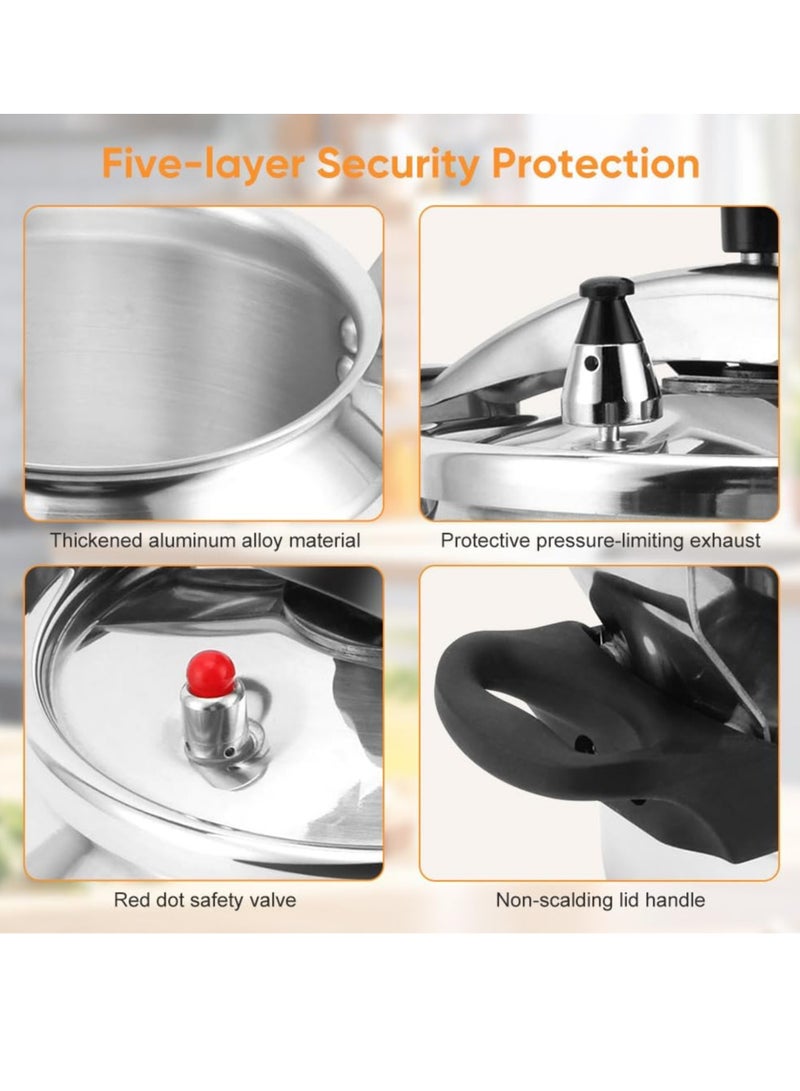 Microplus 15Liters 15L Aluminium Pressure Cooker | Pressure Pot | Arabic Cooker | Silver |PS-629 Silver - Image 4