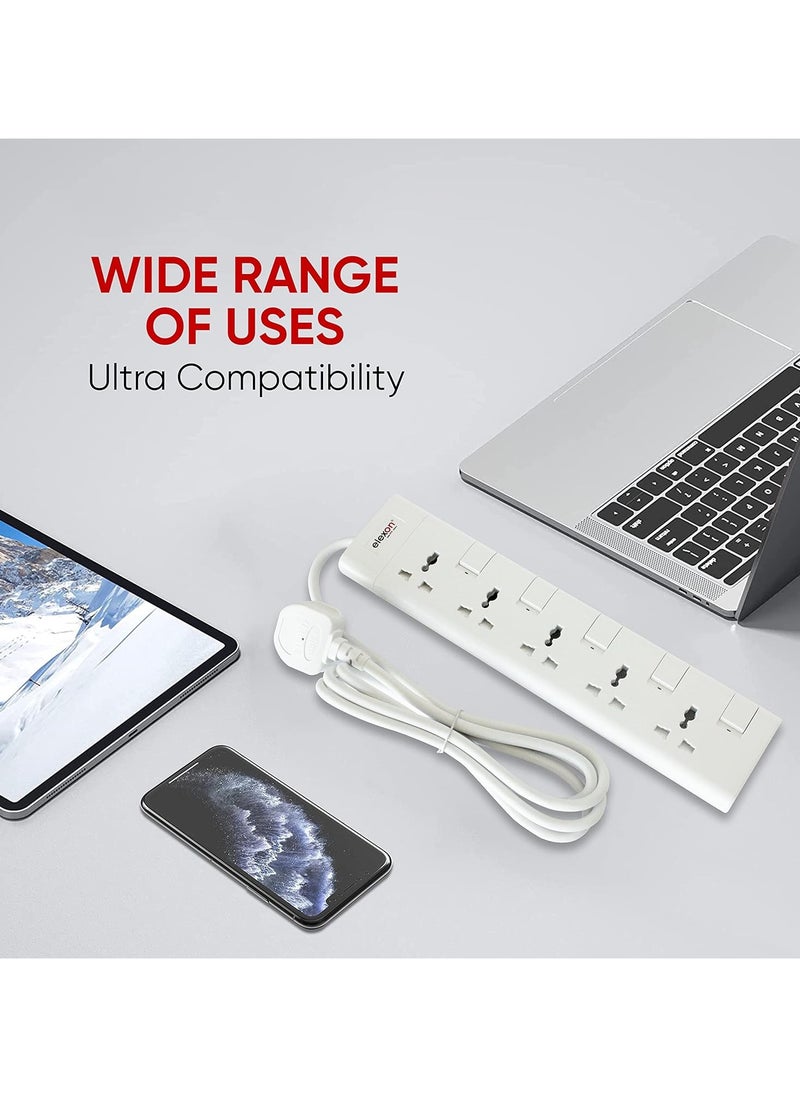 elexon - 5 Way Power Extension Socket With 2M Cable - Image 1