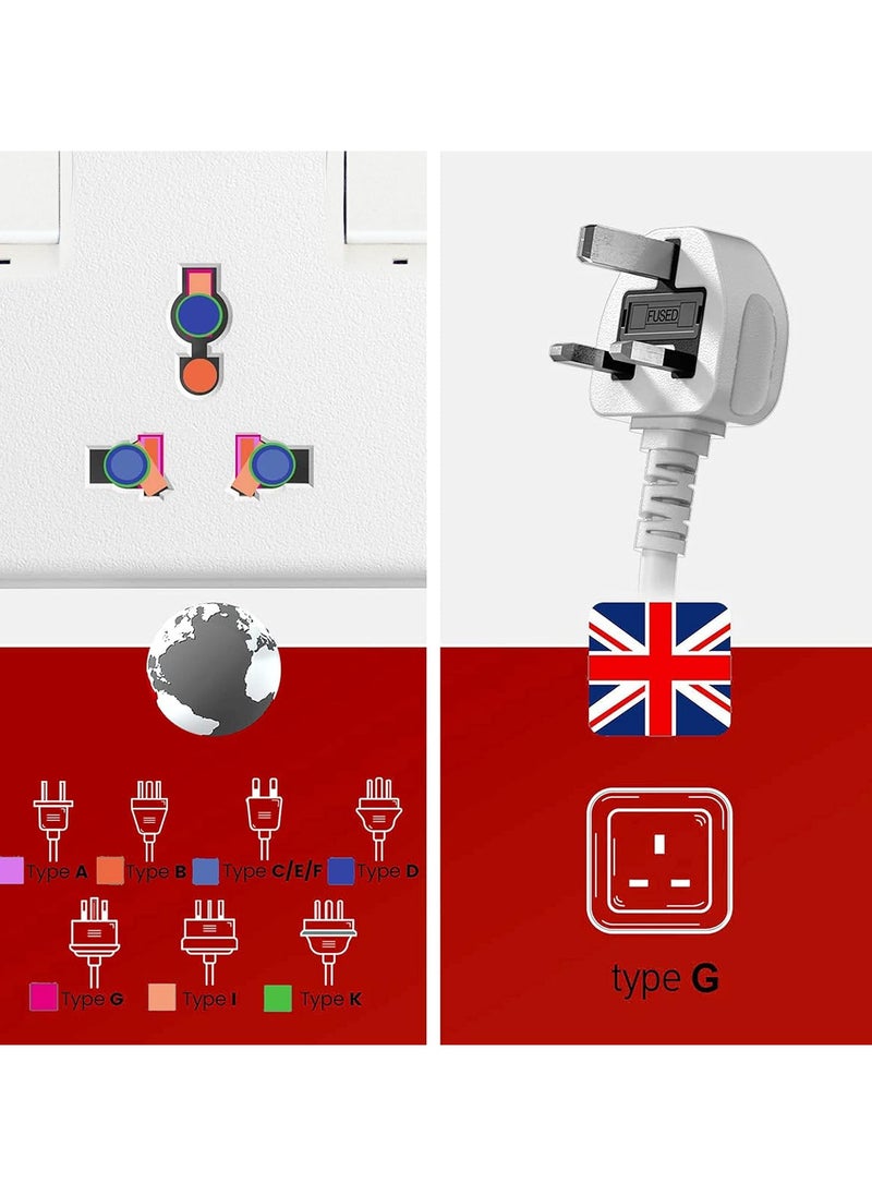 elexon - 5 Way Power Extension Socket With 2M Cable - Image 1