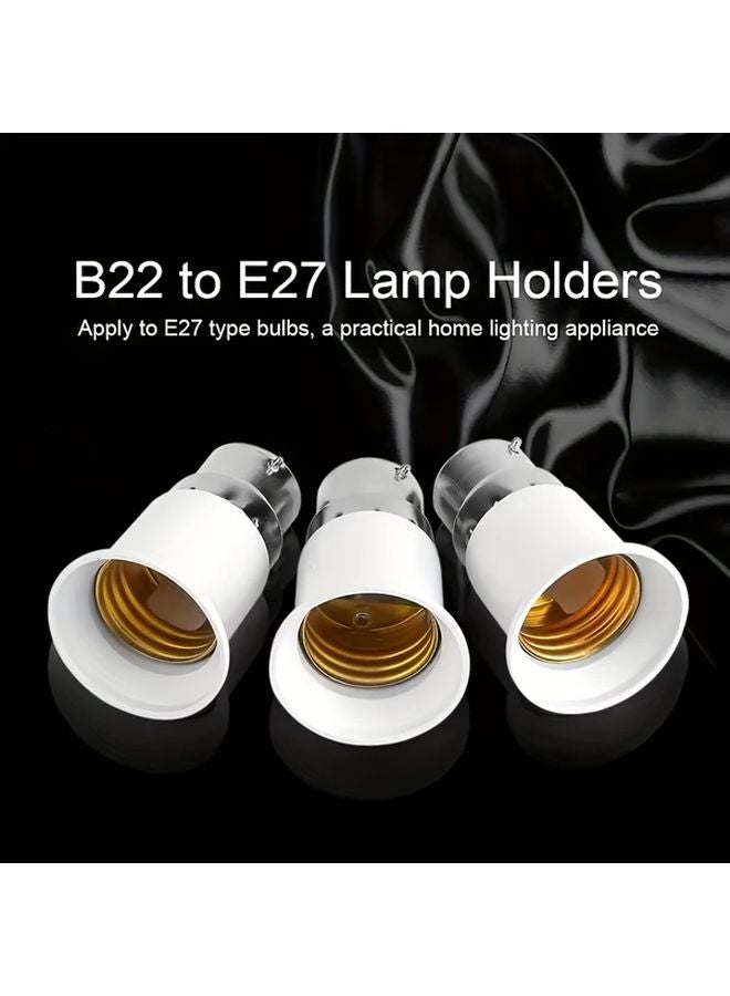 2pcs B22 to E27 LED Bulb Socket Converter Adapter Lamp Base Holder - Image 4