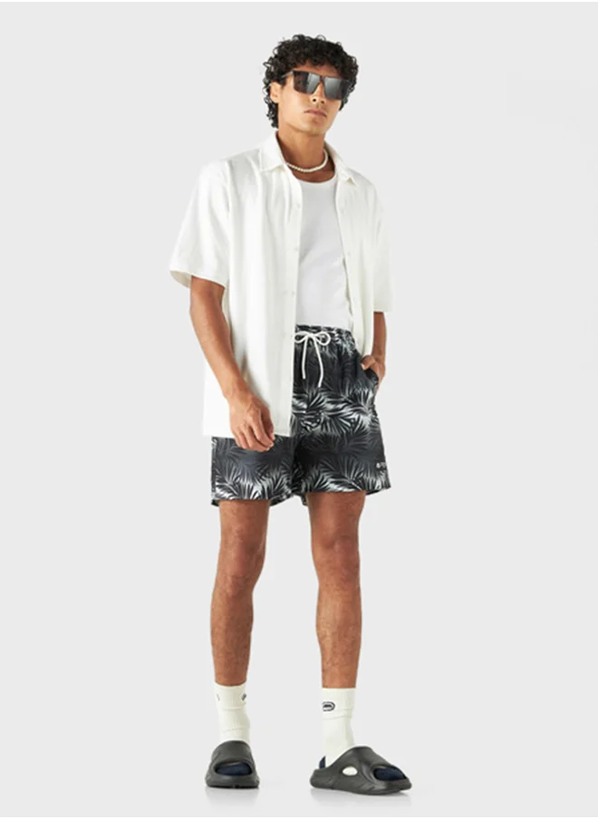 كابا All Over Printed Swim Shorts