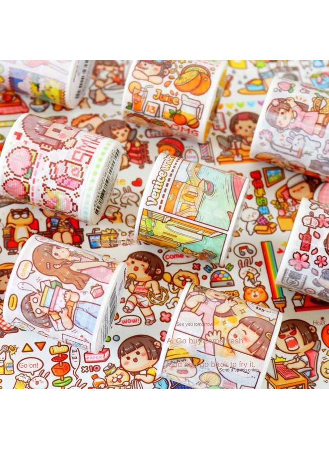 Bluejw Wholesale Small Potato Tape Suit Do Hand Account Material Tools Full Set Of Gift Bags Hand Account Tape Sticker Decoration - Image 4