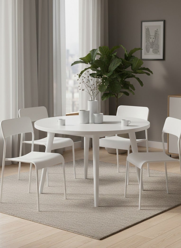 ترف كوم كراسي تناول الطعام للمنزل وغرفة المعيشة الداخلية ٤ قطع - Image 4