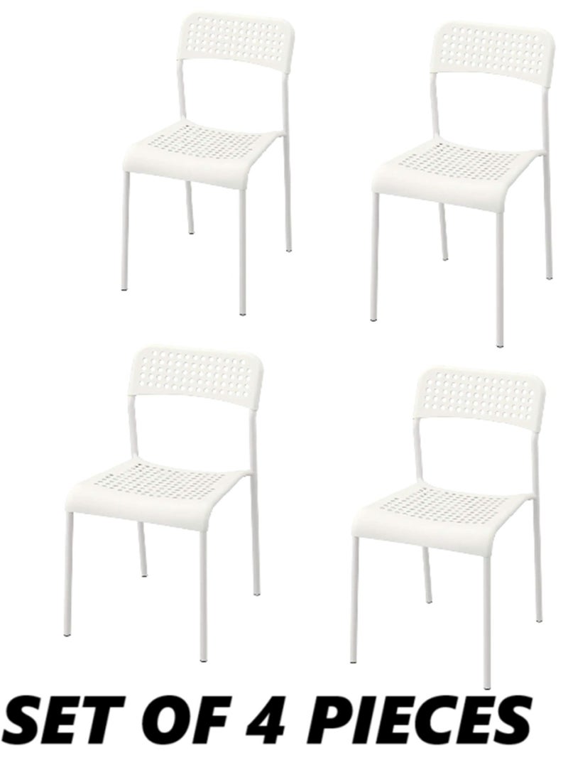 ترف كوم كراسي تناول الطعام للمنزل وغرفة المعيشة الداخلية ٤ قطع - Image 1