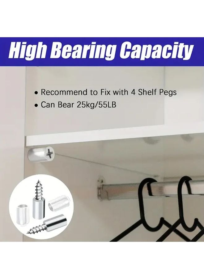 72 Pcs Self Tapping Board Bracket Shelf Support Pin With Non Slip Cover For Cabinet Furniture - Image 5