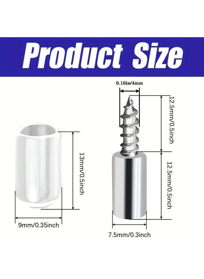 72 Pcs Self Tapping Board Bracket Shelf Support Pin With Non Slip Cover For Cabinet Furniture - Image 4